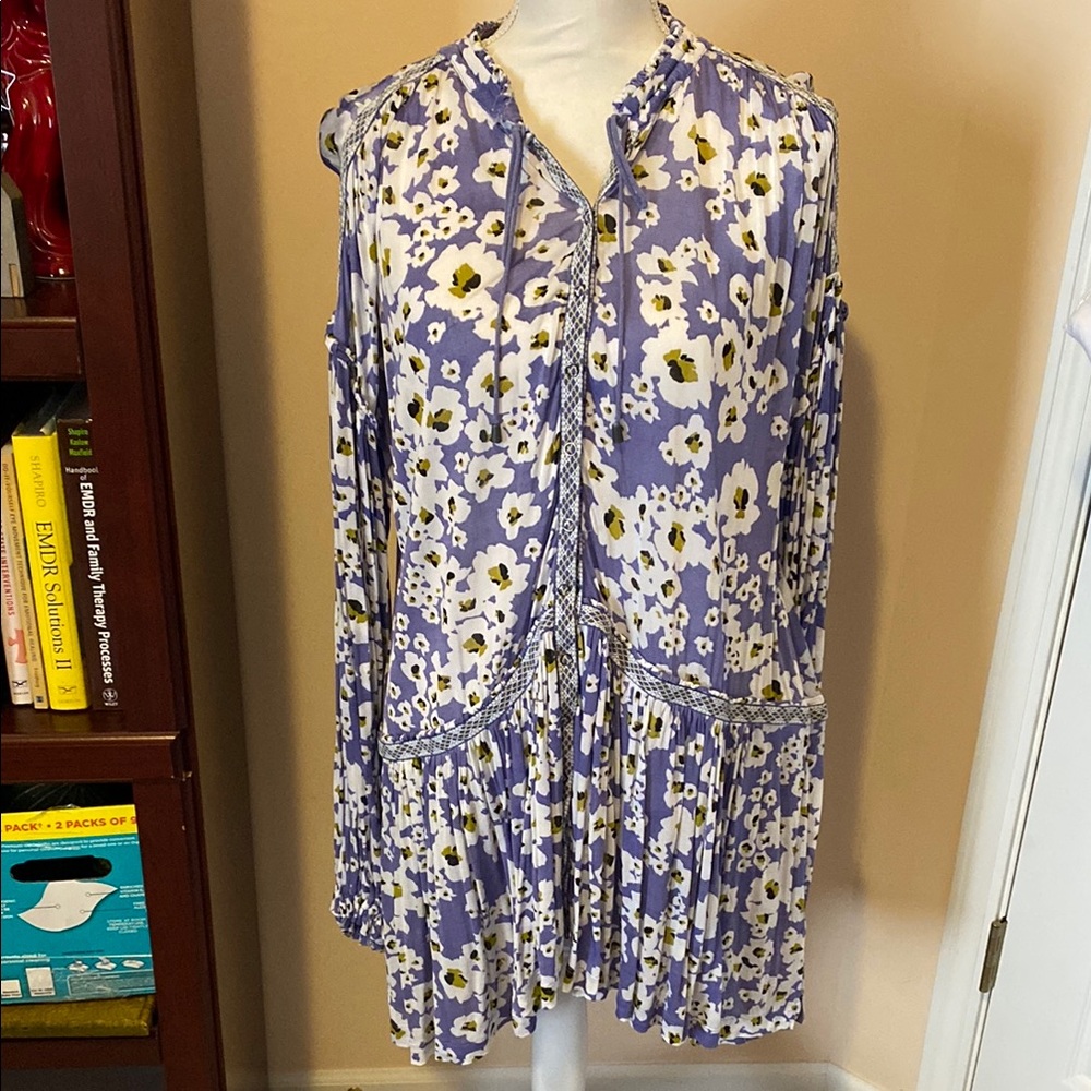 Free People Purple High Low Dress Can Fit Many Sizes up to a Large